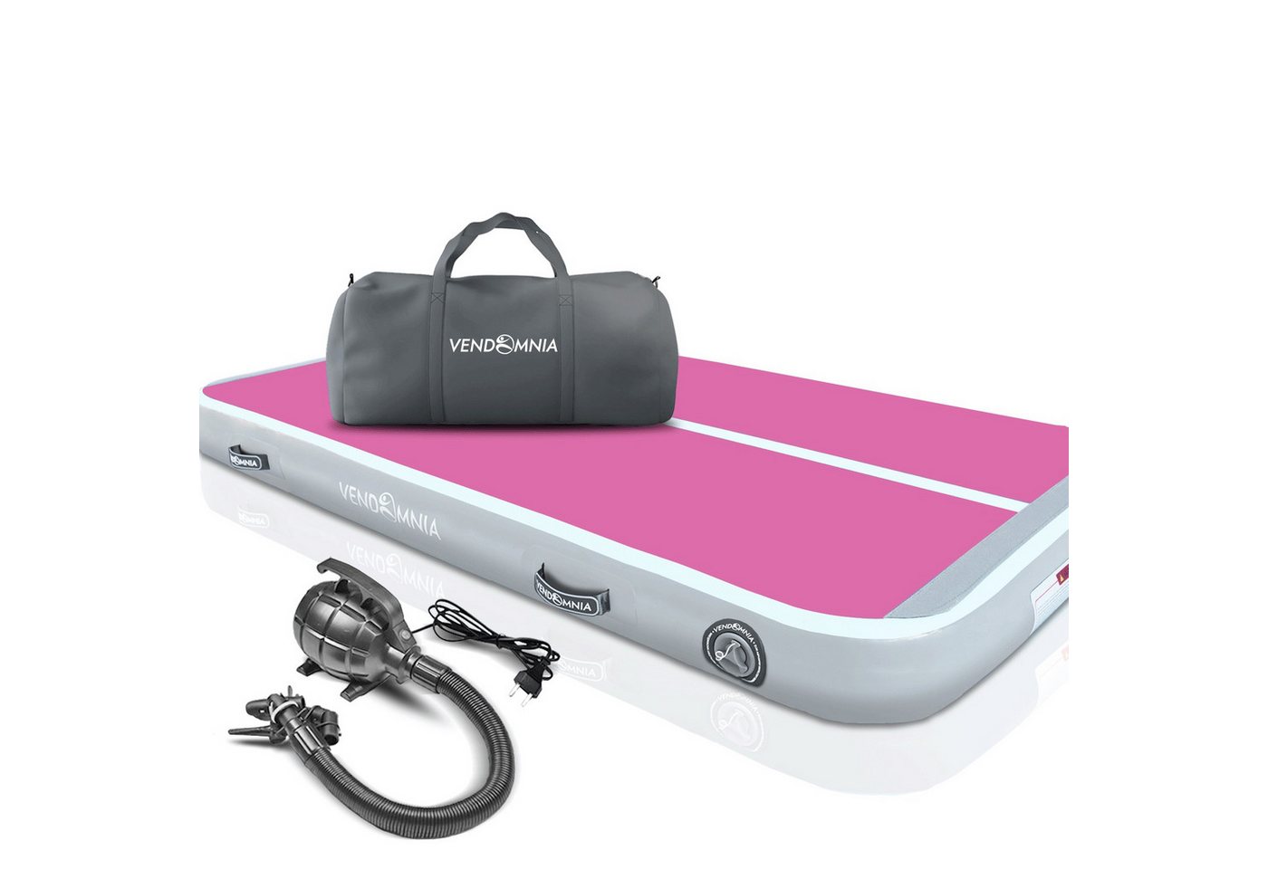 VENDOMNIA Turnmatte AIR Tracking TRACK Matte - aufblasbar, Tumbling Matte (10 cm - 20 cm hoch, mit elektrischer Pumpe, Farbwahl, Größe: 1 2 3 4 m Tumblingmatte, – Bild 2 von 5