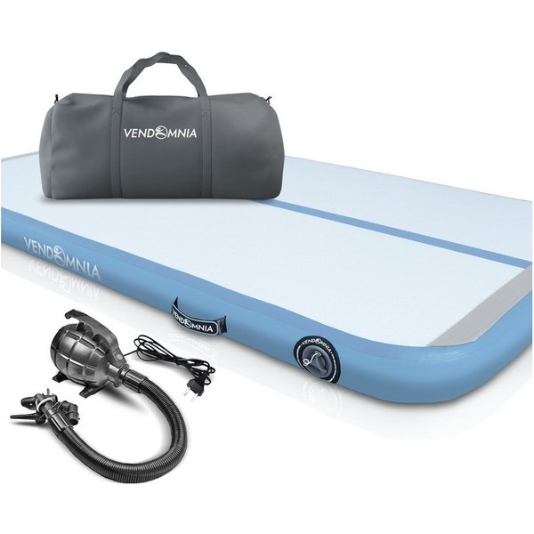VENDOMNIA Turnmatte AIR Tracking TRACK Matte - aufblasbar, Tumbling Matte (10 cm - 20 cm hoch, mit elektrischer Pumpe, Farbwahl, Größe: 1 2 3 4 m Tumblingmatte,