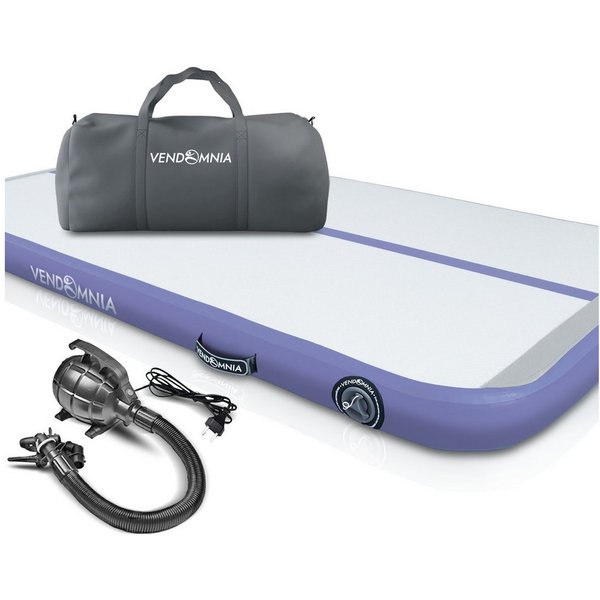 VENDOMNIA Turnmatte AIR Tracking TRACK Matte - aufblasbar, Tumbling Matte (10 cm - 20 cm hoch, mit elektrischer Pumpe, Farbwahl, Größe: 1 2 3 4 m Tumblingmatte,