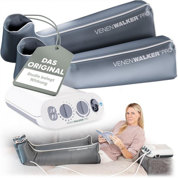 VenenWalker Venentrainer VenenWalkerPro2 Venen-Therapiegerät zur Lymphdrainage, mit professioneller Wechseldrucktechnik & innenliegenden Kammern