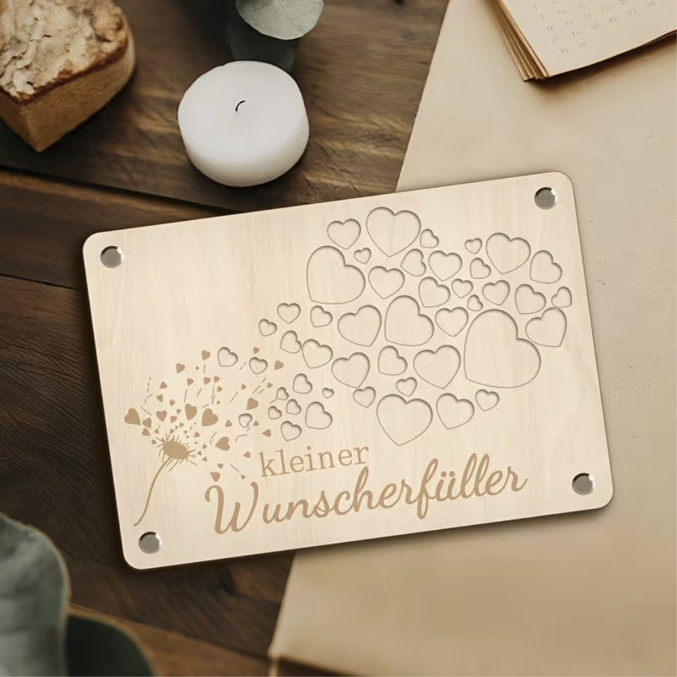 Venicce Love Geschenkbox Geldgeschenke Verpackung, Geschenke aus Holz - Geburtstagsgeschenk (1 St) – Bild 4 von 5