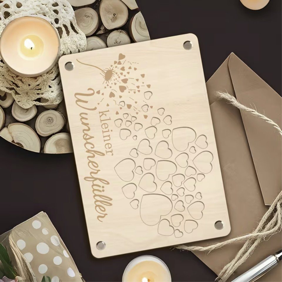 Venicce Love Geschenkbox Geldgeschenke Verpackung, Geschenke aus Holz - Geburtstagsgeschenk (1 St) – Bild 5 von 5