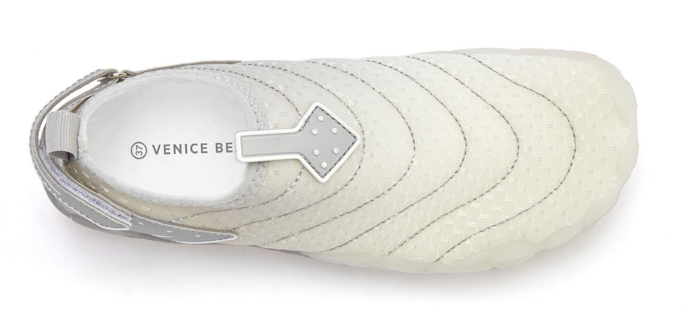 Venice Beach Badelatsche, Badeschuhe, Badeschlappe, Barfußschuh, leichter Slipper Aquaschuh Wasserschuh schnelltrocknend mit flexibler Sohle Unisex VEGAN – Bild 3 von 5