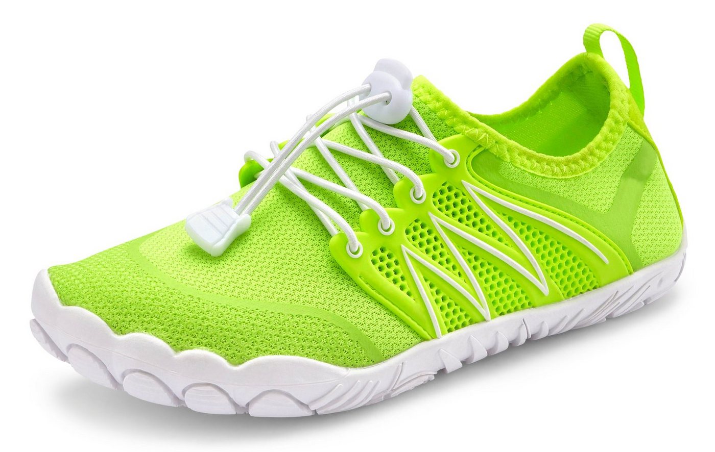 Venice Beach Badelatsche, Badeschuhe, Badeschlappe, Barfußschuh, leichter Slipper Aquaschuh Wasserschuh mit elastischen Bändern, schnelltrocknend VEGAN – Bild 3 von 5