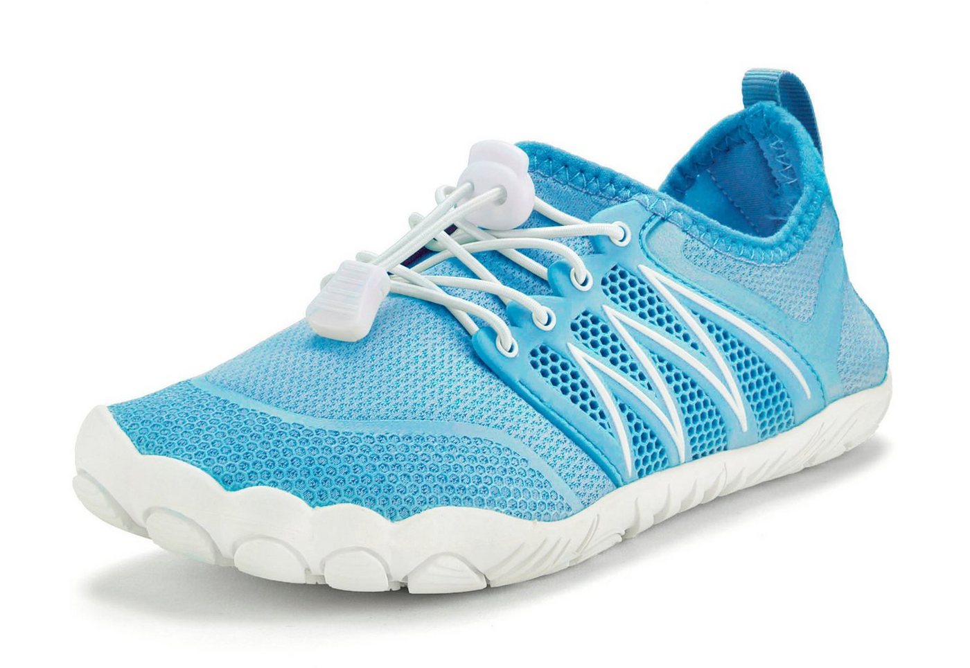 Venice Beach Badelatsche, Badeschuhe, Badeschlappe, Barfußschuh, leichter Slipper Aquaschuh Wasserschuh mit elastischen Bändern, schnelltrocknend VEGAN – Bild 2 von 5