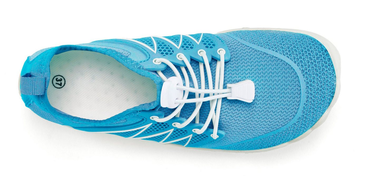 Venice Beach Badelatsche, Badeschuhe, Badeschlappe, Barfußschuh, leichter Slipper Aquaschuh Wasserschuh mit elastischen Bändern, schnelltrocknend VEGAN – Bild 3 von 5