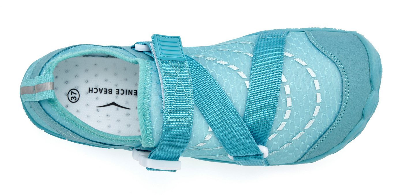 Venice Beach Badelatsche, Badeschuhe, Badeschlappe, Barfußschuh, leichter Slipper Aquaschuh Wasserschuh schnelltrocknend mit ultraleichter Sohle VEGAN – Bild 3 von 5