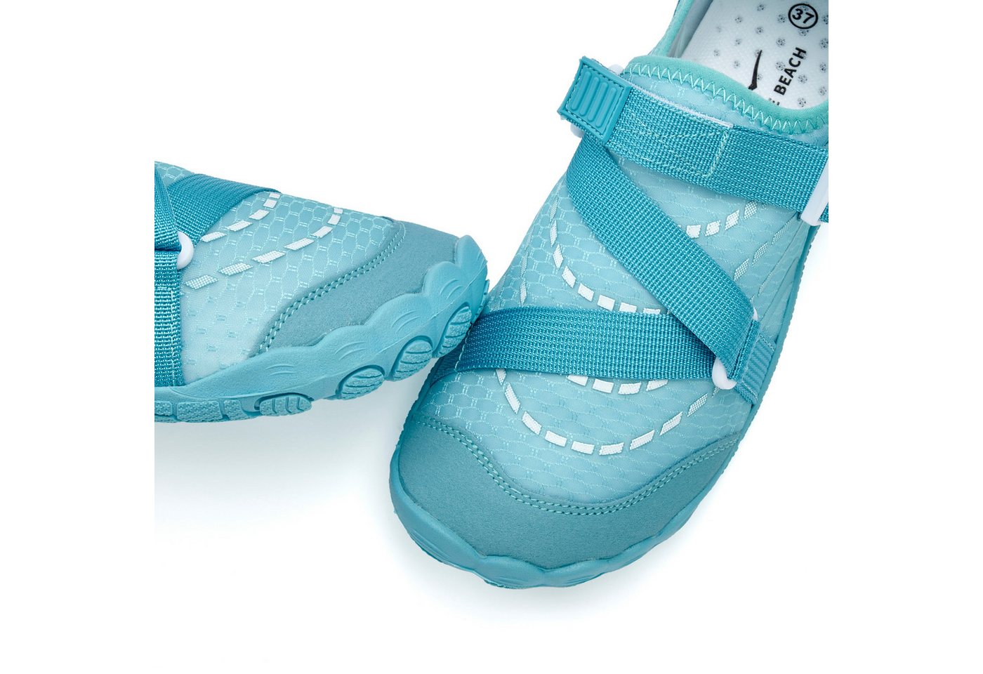 Venice Beach Badelatsche, Badeschuhe, Badeschlappe, Barfußschuh, leichter Slipper Aquaschuh Wasserschuh schnelltrocknend mit ultraleichter Sohle VEGAN – Bild 4 von 5