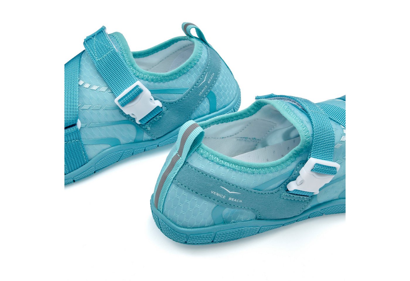 Venice Beach Badelatsche, Badeschuhe, Badeschlappe, Barfußschuh, leichter Slipper Aquaschuh Wasserschuh schnelltrocknend mit ultraleichter Sohle VEGAN – Bild 5 von 5