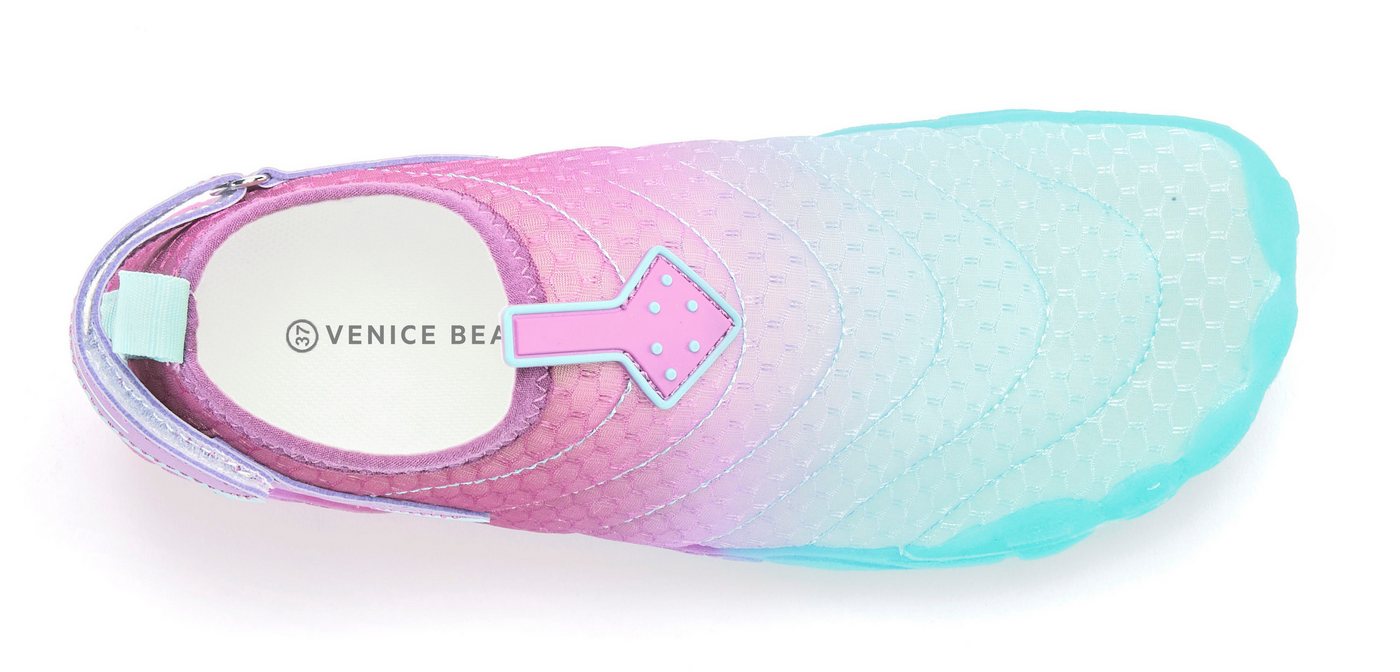 Venice Beach Badelatsche, Badeschuhe, Badeschlappe, Barfußschuh, leichter Slipper Aquaschuh Wasserschuh schnelltrocknend mit flexibler Sohle Unisex VEGAN – Bild 4 von 5