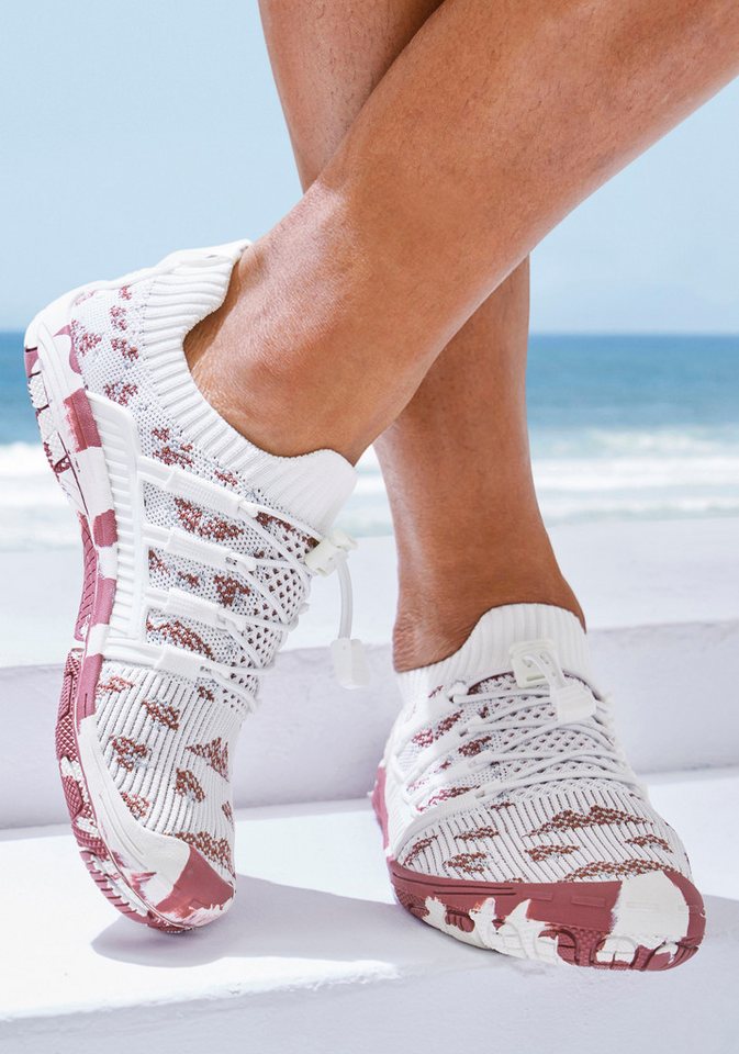Venice Beach Badeschuh, Slipper, Barfußschuh, Badelatsche, Badeschlappe Aquaschuh Wasserschuh mit elastischen Bändern, schnelltrocknend, VEGAN – Bild 2 von 5
