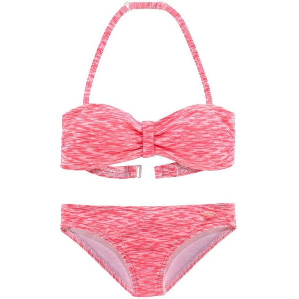 Venice Beach Bandeau-Bikini regulierbares Top, seitliche Stäbchen