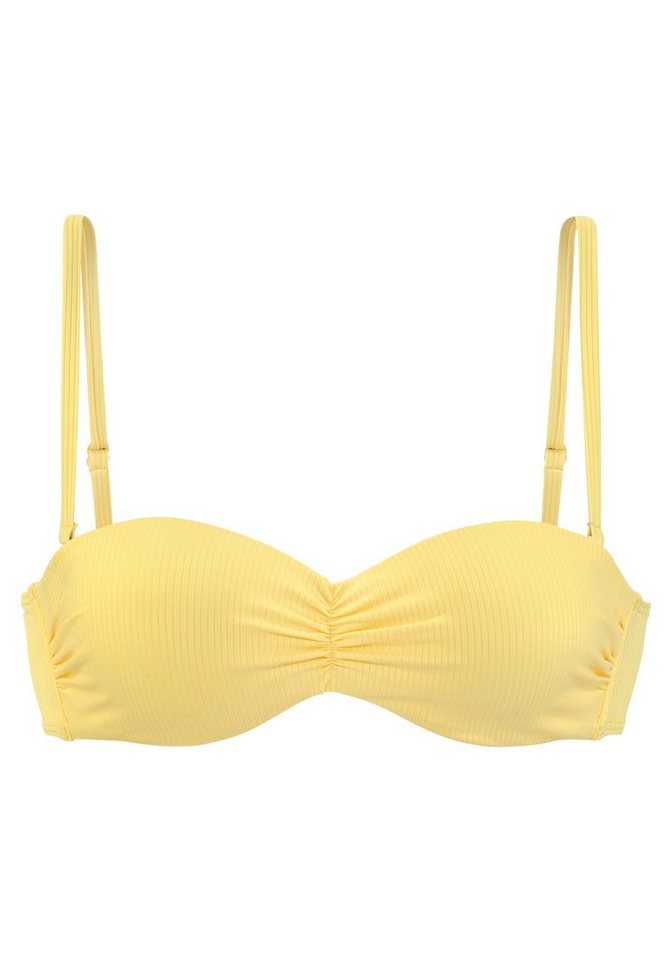 Venice Beach Bandeau-Bikini-Top Lucky, aus gerippter Strukturware – Bild 2 von 5