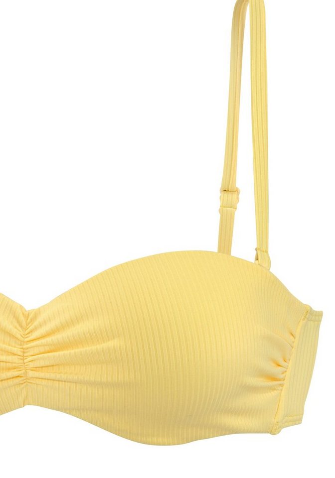 Venice Beach Bandeau-Bikini-Top Lucky, aus gerippter Strukturware – Bild 3 von 5