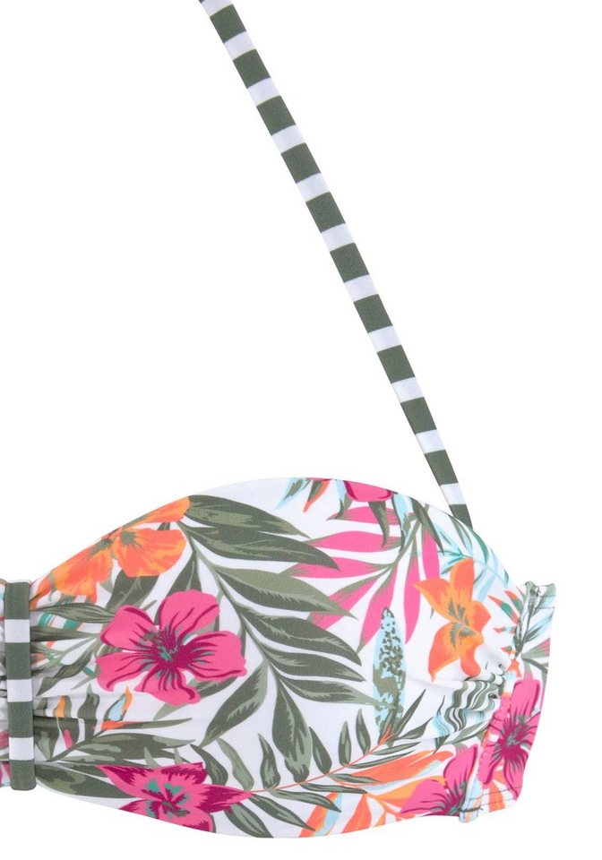Venice Beach Bandeau-Bikini-Top Summer, mit geraffter Mitte – Bild 3 von 5