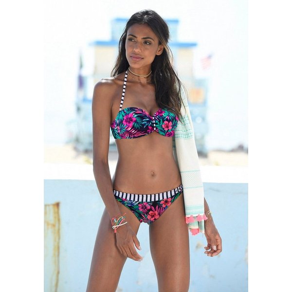 Venice Beach Bandeau-Bikini-Top Summer, mit geraffter Mitte