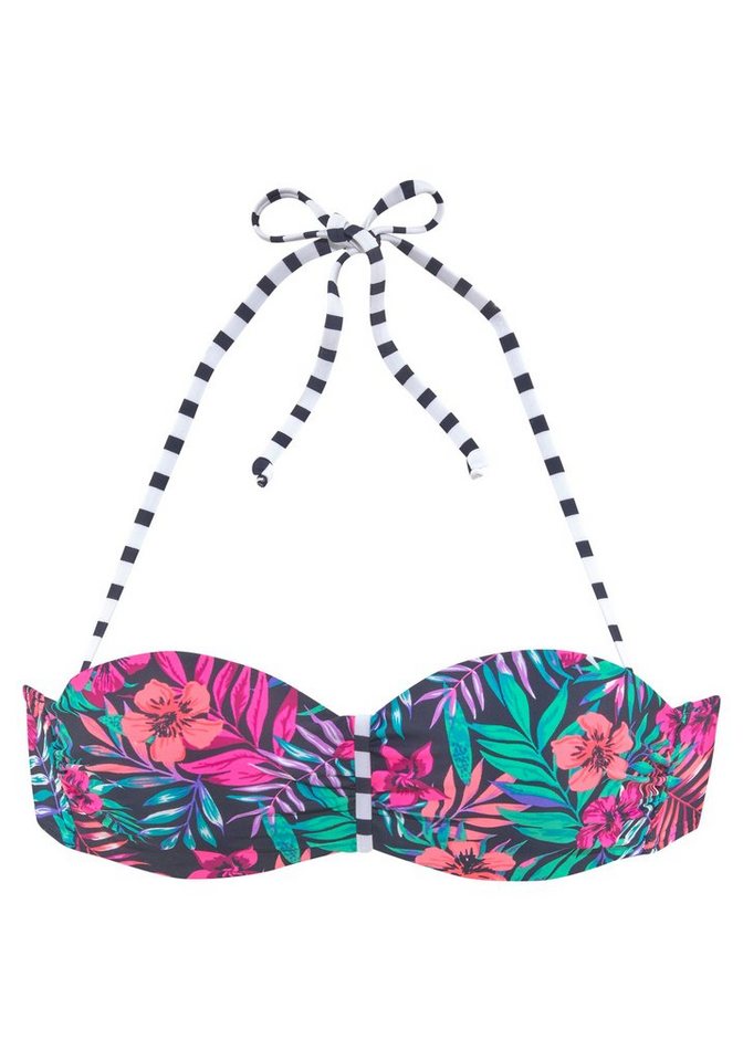 Venice Beach Bandeau-Bikini-Top Summer, mit geraffter Mitte – Bild 2 von 4