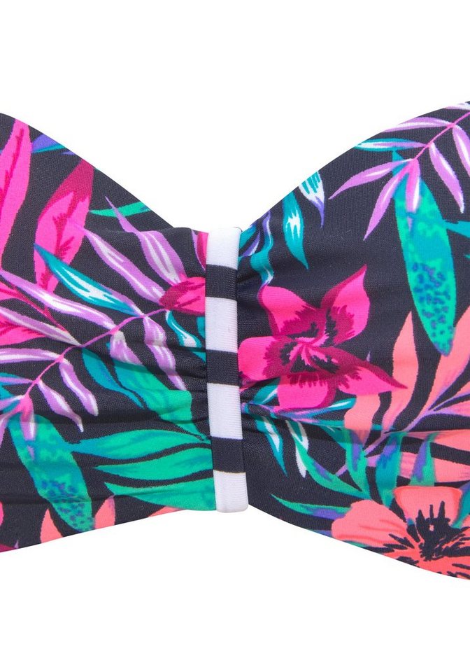 Venice Beach Bandeau-Bikini-Top Summer, mit geraffter Mitte – Bild 3 von 4