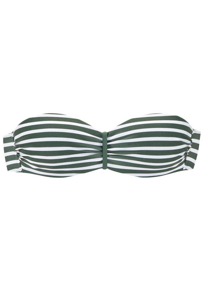 Venice Beach Bandeau-Bikini-Top Summer, Im Streifendesign – Bild 3 von 5