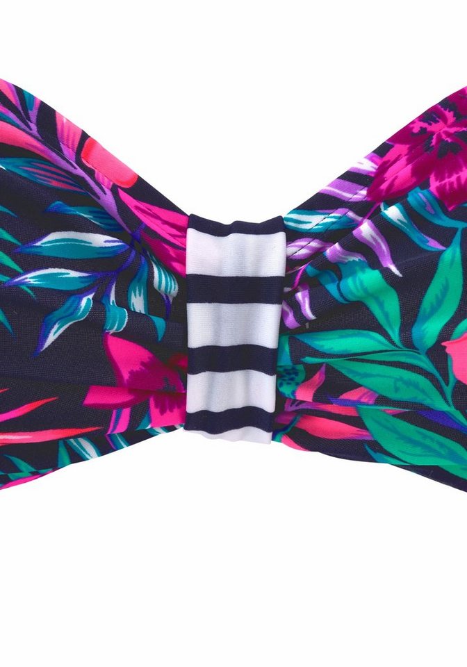 Venice Beach Bandeau-Bikini-Top Summer, mit kontrastfarbener Schlaufe – Bild 3 von 5