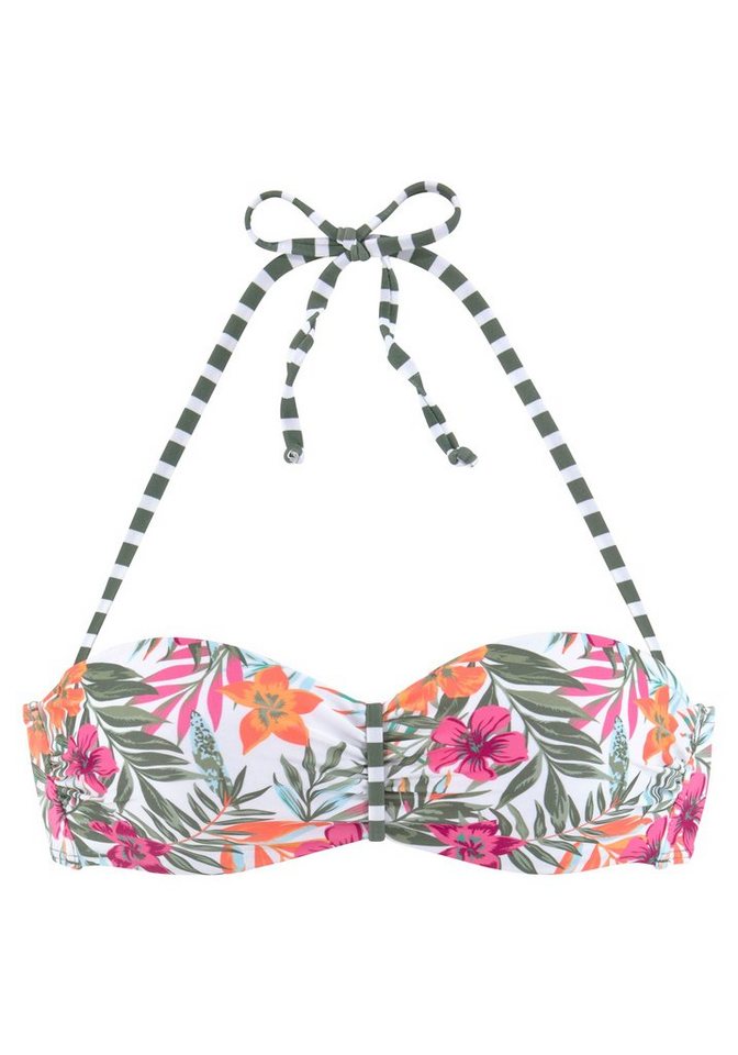 Venice Beach Bandeau-Bikini-Top Summer, mit geraffter Mitte – Bild 2 von 5