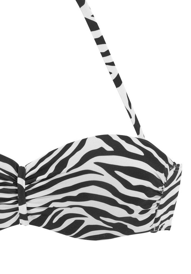 Venice Beach Bügel-Bandeau-Bikini-Top Fjella, in zweifarbiger Animal-Optik – Bild 3 von 5