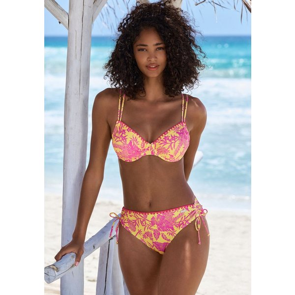 Venice Beach Bügel-Bikini Kensi seitlich regulierbar mit modernem Print