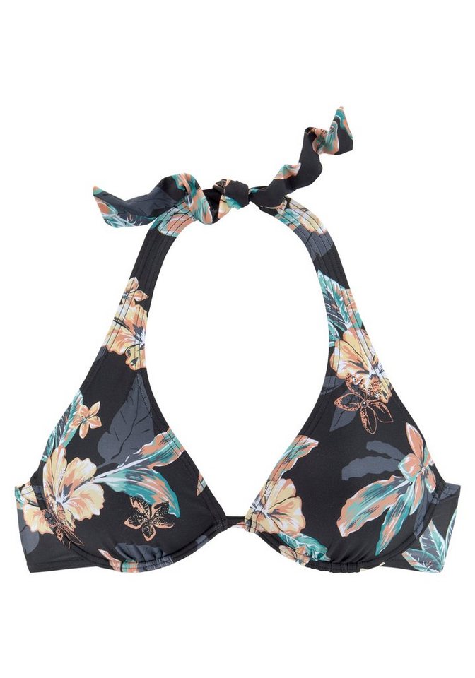Venice Beach Bügel-Bikini-Top Lori, Druck mit trendigen Hibiskusblüten, herausnehmbare Softcups – Bild 2 von 5