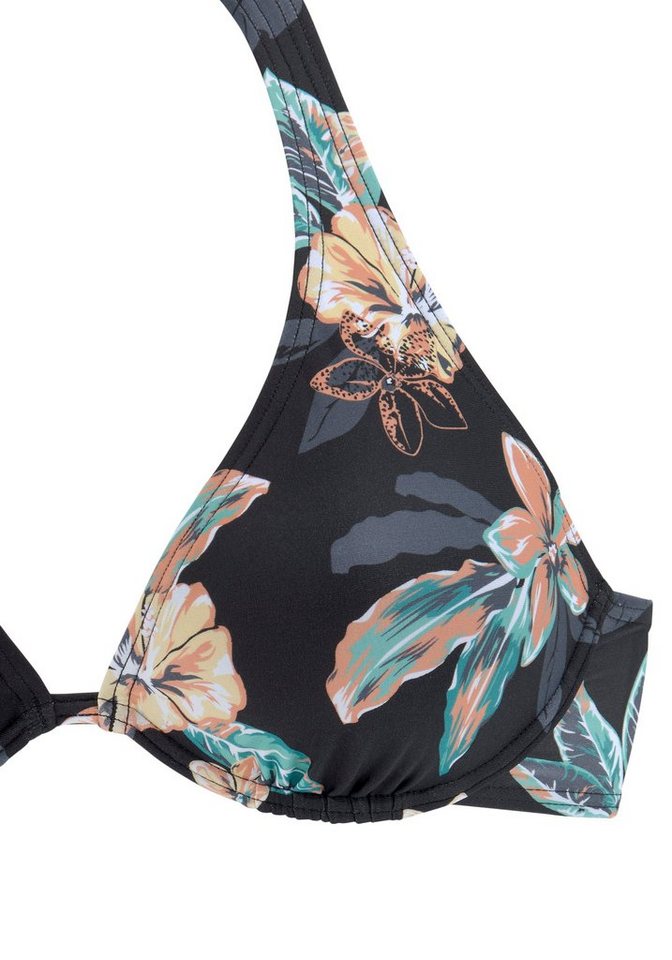 Venice Beach Bügel-Bikini-Top Lori, Druck mit trendigen Hibiskusblüten, herausnehmbare Softcups – Bild 3 von 5