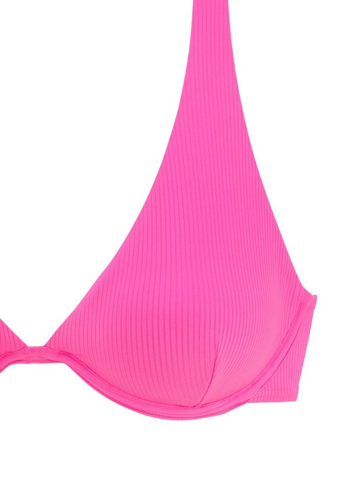 Venice Beach Bügel-Bikini-Top Lucky, aus gerippter Strukturware – Bild 3 von 5