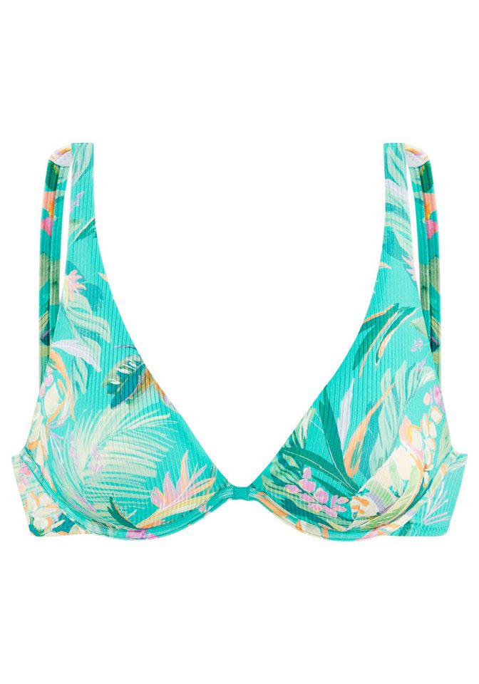 Venice Beach Bügel-Bikini-Top Sandra, in modischer, leicht glänzender Rippware – Bild 2 von 5