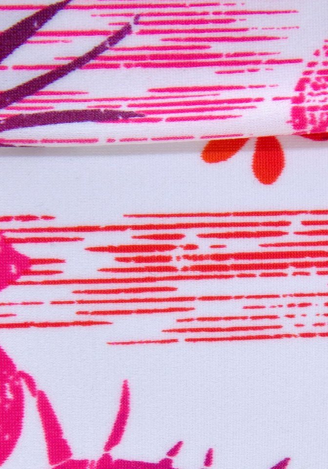 Venice Beach Bügel-Bikini trendiger Flowerprint, herausnehmbare Cups, im Nacken zu binden – Bild 4 von 5
