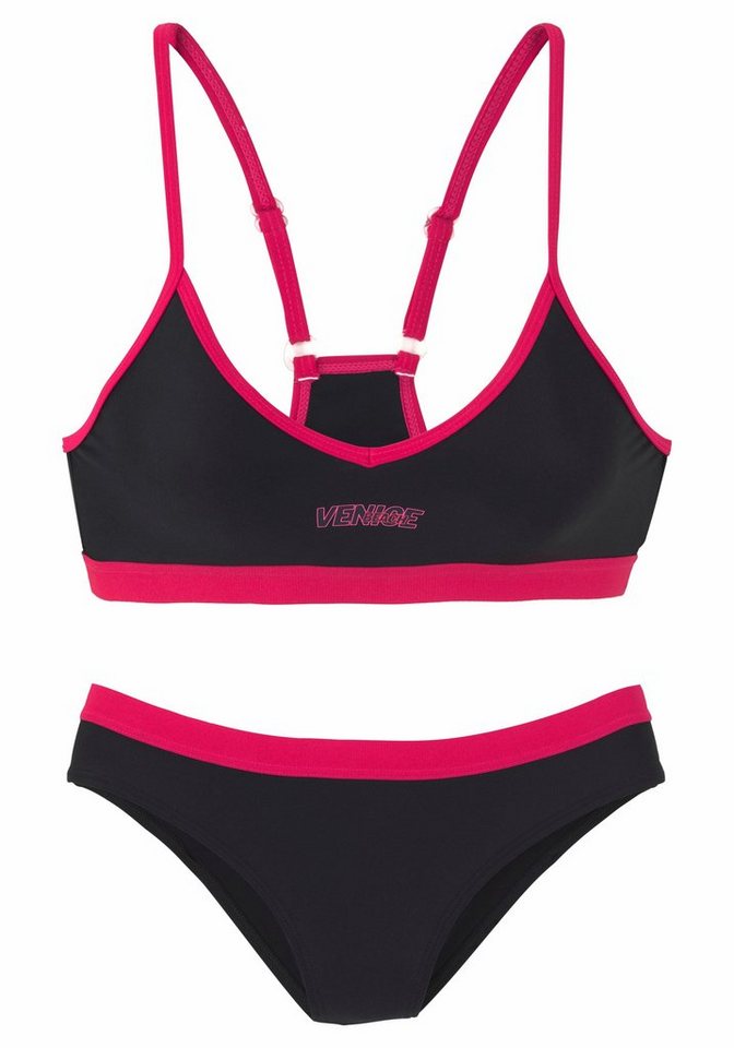 Venice Beach Bustier-Bikini mit abgetönten Details – Bild 2 von 5