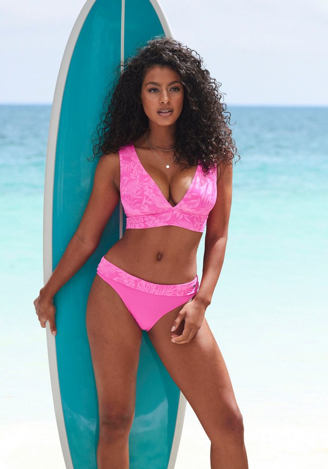 Venice Beach Bustier-Bikini-Top Moloka, mit tropischem Print – Bild 5 von 5