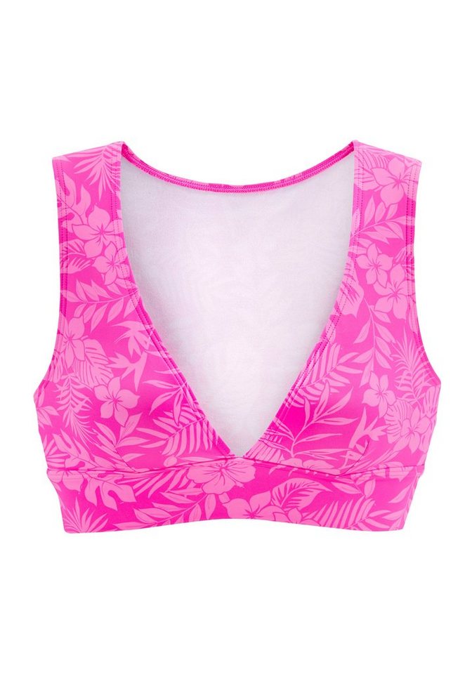 Venice Beach Bustier-Bikini-Top Moloka, mit tropischem Print – Bild 2 von 5