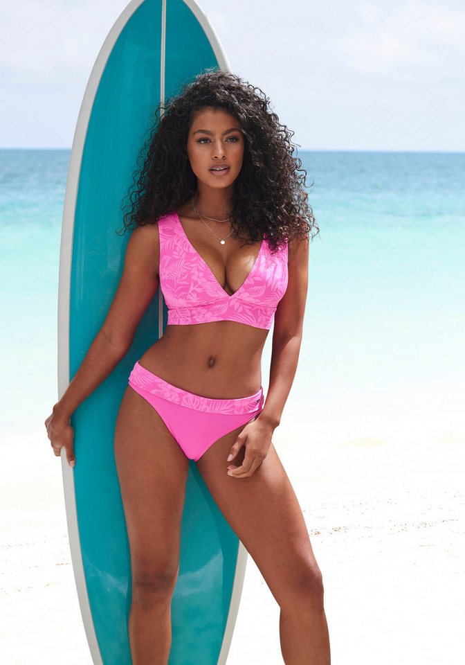 Venice Beach Bustier-Bikini-Top Moloka, mit tropischem Print – Bild 5 von 5