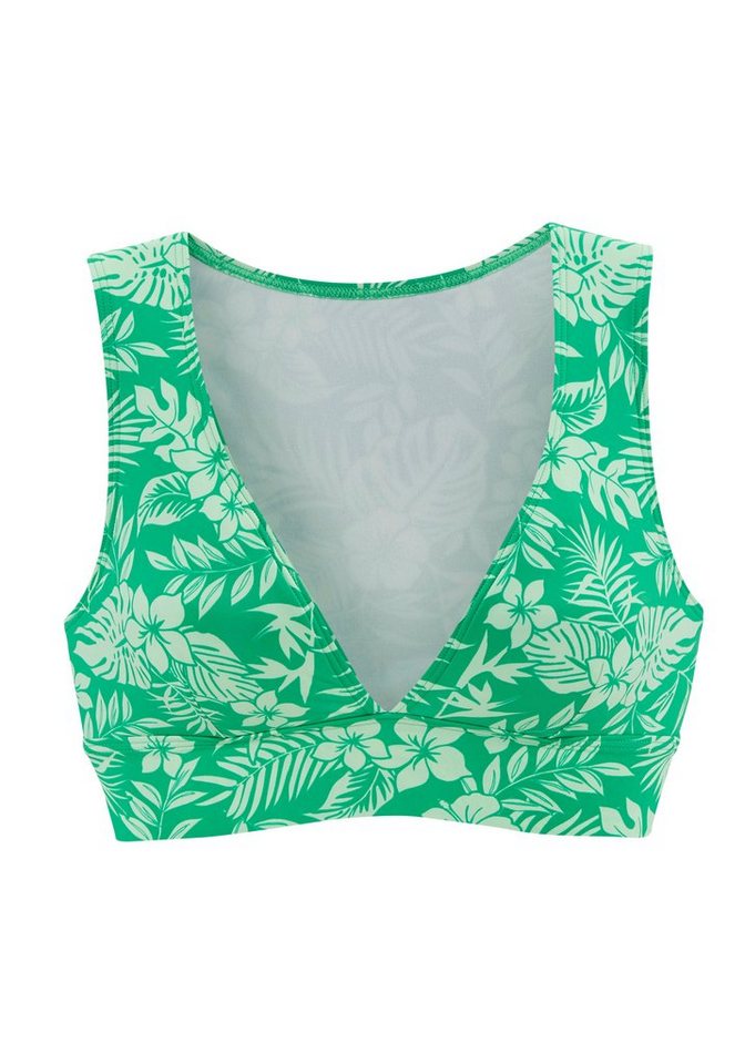 Venice Beach Bustier-Bikini-Top Moloka, mit tropischem Print – Bild 2 von 5