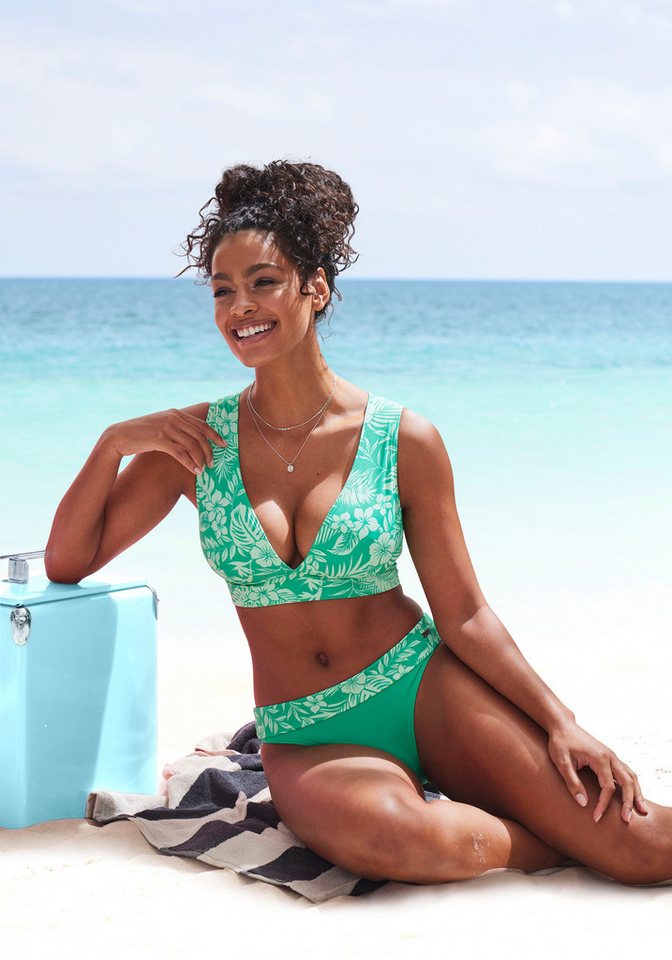 Venice Beach Bustier-Bikini-Top Moloka, mit tropischem Print – Bild 5 von 5