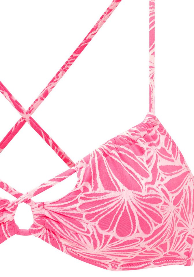 Venice Beach Bustier-Bikini-Top Peony, aus modischer Strukturware – Bild 2 von 3