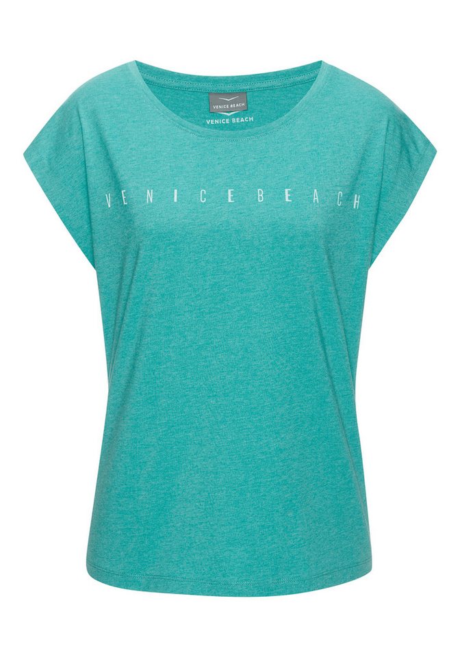 Venice Beach Kurzarmshirt mit Frontdruck, T-Shirt aus Baumwollmischung, Basic, casual – Bild 2 von 5