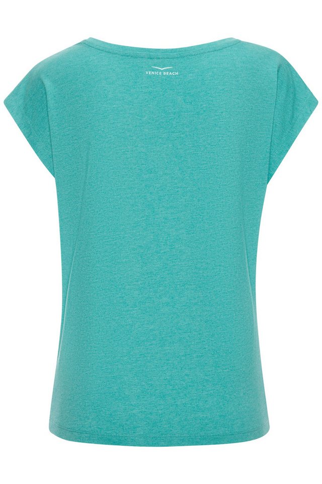 Venice Beach Kurzarmshirt mit Frontdruck, T-Shirt aus Baumwollmischung, Basic, casual – Bild 4 von 5