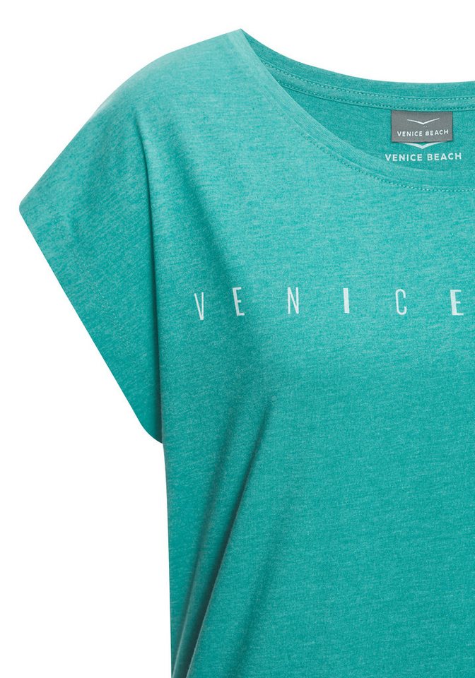 Venice Beach Kurzarmshirt mit Frontdruck, T-Shirt aus Baumwollmischung, Basic, casual – Bild 5 von 5