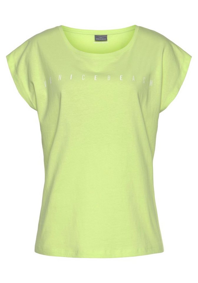 Venice Beach Kurzarmshirt mit Logoprint vorne, T-Shirt aus Baumwolle, sportlich-casual, Basic – Bild 2 von 5