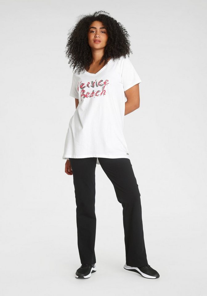Venice Beach Longshirt Langarm, lockere Passform, mit Logodruck, herzförmiger Ausschnitt – Bild 4 von 5