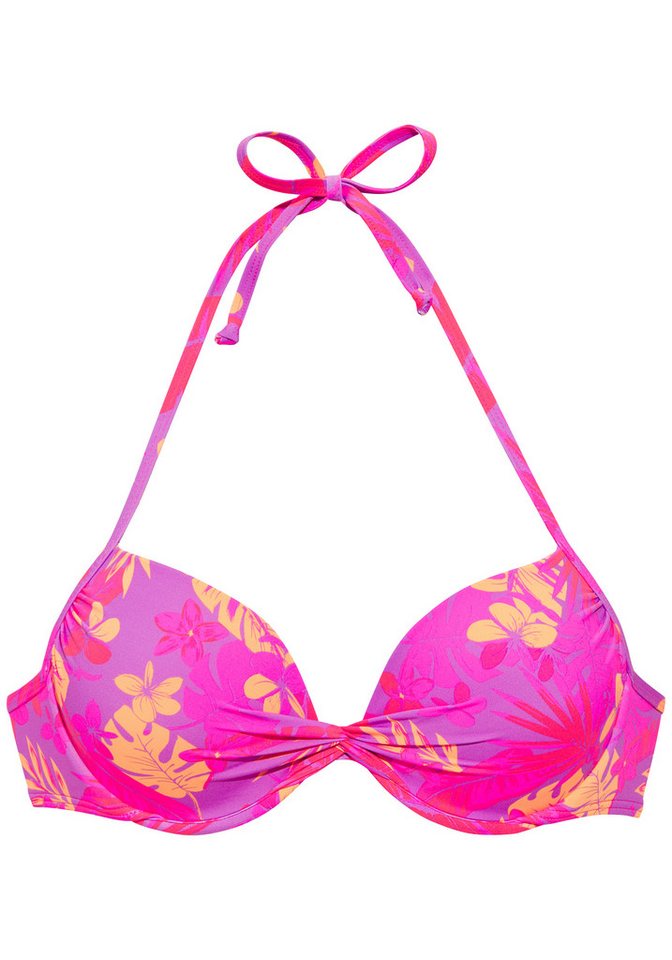 Venice Beach Push-Up-Bikini-Top Kaitlyn, mit floralem Allover-Print – Bild 2 von 4