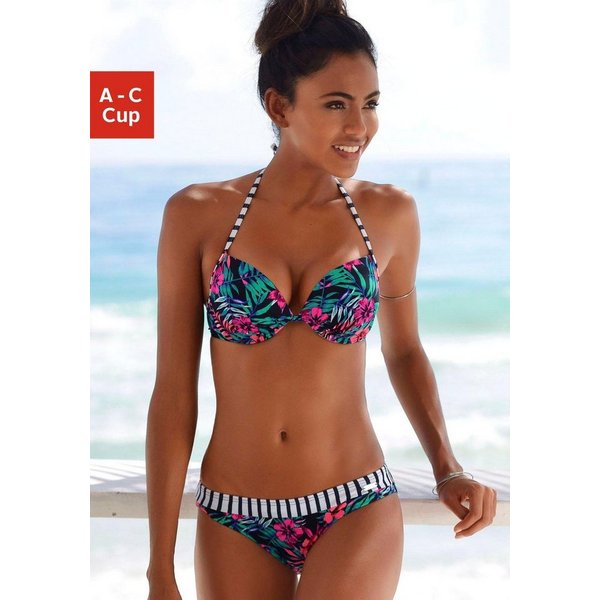 Venice Beach Push-Up-Bikini-Top Summer, mit wattierten Cups