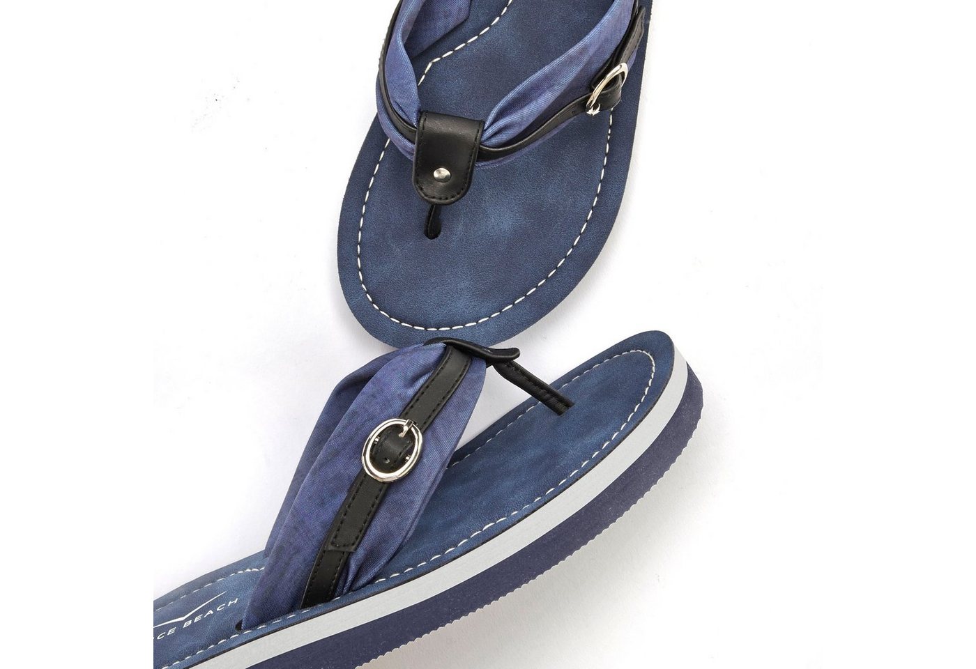 Venice Beach Sandale, Badeschuh, Pantolette, Badelatsche, Flip Flop, Badeschlappe Badezehentrenner Zehentrenner mit wasserabweisender und leichter Sohle VEGAN – Bild 4 von 5