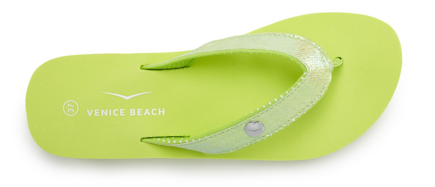 Venice Beach Sandale, Badeschuh, Badelatsche, Flip Flop, Badeschlappe, Pantolette Badezehentrenner Zehentrenner mit wasserabweisender und leichter Sohle VEGAN – Bild 4 von 5