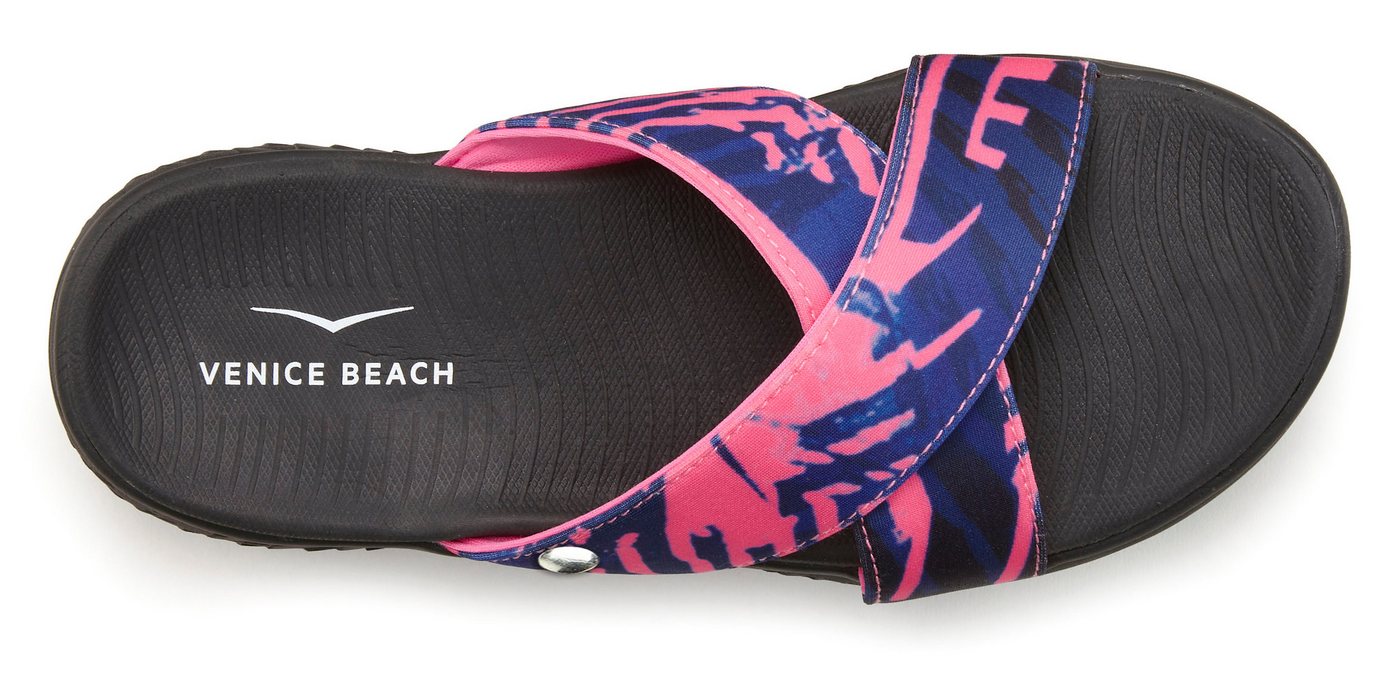 Venice Beach Sandale, Badeschuh, Sommerschuhe, Badelatsche, Flip Flop, Badeschlappe Badepantolette mit wasserabweisender und leichter Sohle VEGAN – Bild 4 von 5