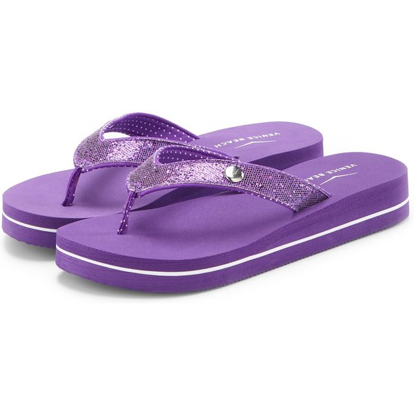 Venice Beach Sandale, Badeschuh, Badelatsche, Flip Flop, Badeschlappe, Pantolette Badezehentrenner Zehentrenner mit wasserabweisender und leichter Sohle VEGAN